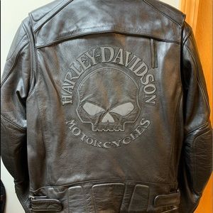 Men’s Harley Davidson leather coat with liner